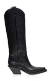 Gabriela Hearst Capitana Leather Western Boots In Black