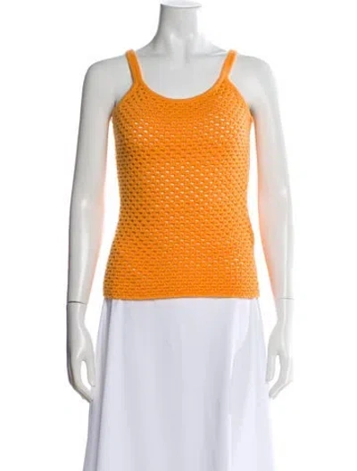 Pre-owned Gabriela Hearst Cardigan Set Wool Sweater In Orange