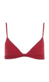 Gabriela Hearst Carmen Knit Bra In Red Merino Wool In Red