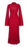 Gabriela Hearst Carmen Knit Dress In Red Merino Wool In Red