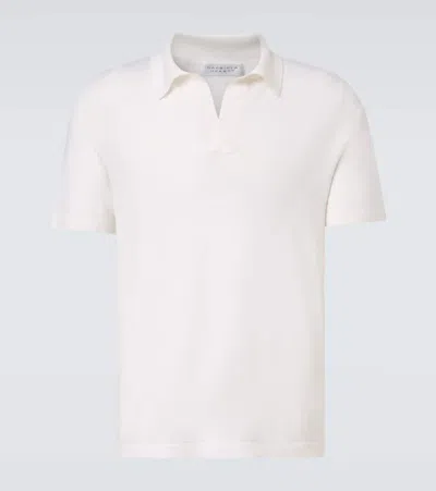 Gabriela Hearst Cashmere And Silk Polo Shirt In Neutral