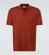 Gabriela Hearst Cashmere And Silk Polo Sweater In Brown