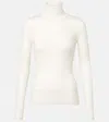 Gabriela Hearst Cashmere And Silk Turtleneck Sweater In White