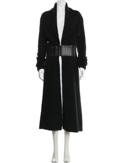 Pre-owned Gabriela Hearst Cashmere Coat In Black