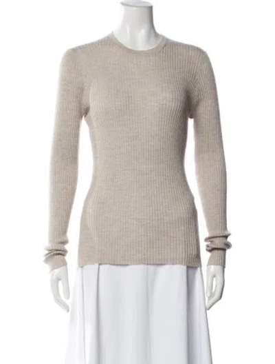 Pre-owned Gabriela Hearst Cashmere Crew Neck Sweater In Blue