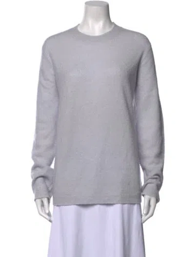 Pre-owned Gabriela Hearst Cashmere Crew Neck Sweater In Grey