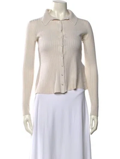 Pre-owned Gabriela Hearst Cashmere Crew Neck Sweater In Neutrals