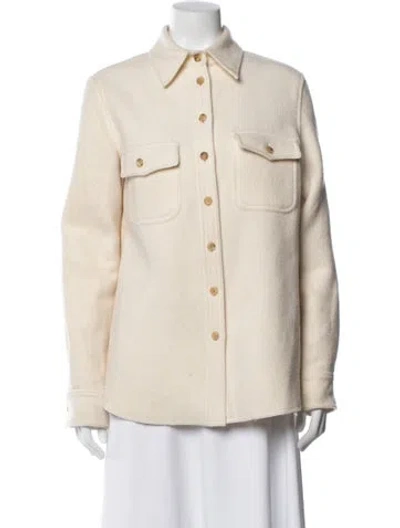 Pre-owned Gabriela Hearst Cashmere Denim Jacket In Neutral
