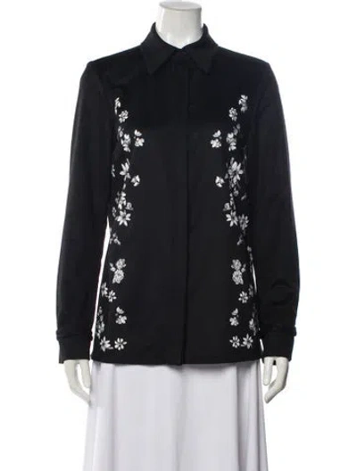 Pre-owned Gabriela Hearst Cashmere Evening Jacket In Black