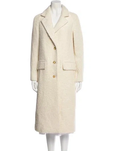 Pre-owned Gabriela Hearst Cashmere Faux Fur Coat In Neutral