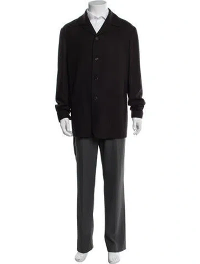 Pre-owned Gabriela Hearst Cashmere Jacket In Purple
