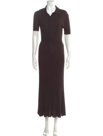Pre-owned Gabriela Hearst Cashmere Long Dress In Brown