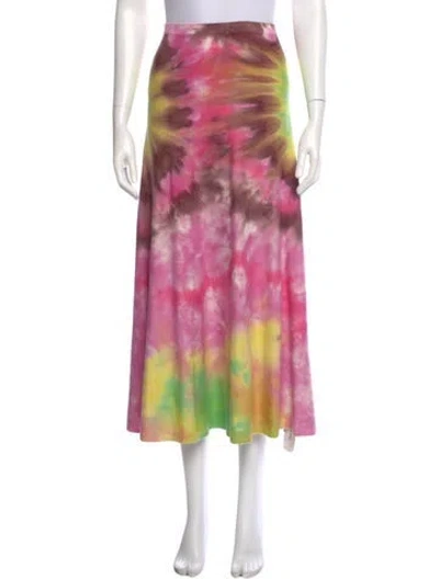 Pre-owned Gabriela Hearst Cashmere Midi Length Skirt In Pink