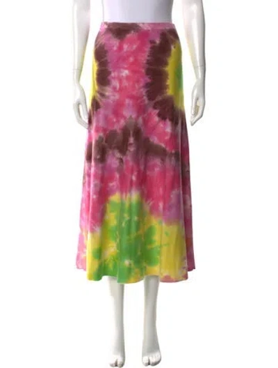 Pre-owned Gabriela Hearst Cashmere Midi Length Skirt W/ Tags In Pink