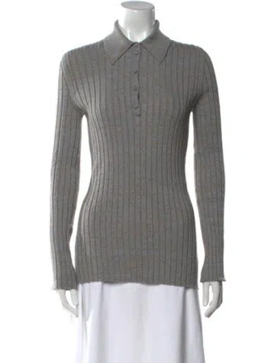 Pre-owned Gabriela Hearst Cashmere Sweater In Gray