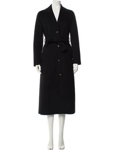 Pre-owned Gabriela Hearst Cashmere Trench Coat In Black
