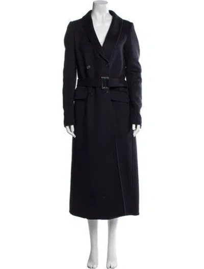 Pre-owned Gabriela Hearst Cashmere Trench Coat In Blue