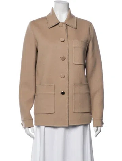 Pre-owned Gabriela Hearst Cashmere Utility Jacket W/ Tags In Neutral