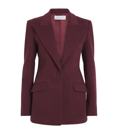Gabriela Hearst Cashmere-wool Leiva Blazer In Purple