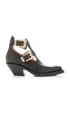 Gabriela Hearst Castro Ankle Boot In Black Leather In Black