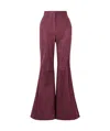 Gabriela Hearst Casual Pants With Belt Loops In Burgundy