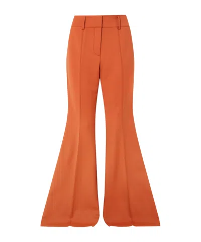 Gabriela Hearst Casual Pants With Belt Loops In Orange