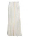 Gabriela Hearst Celeano Pinstriped Merino Wool Midi Skirt