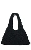 Gabriela Hearst Celeus Knit Hobo Bag In Black Cashmere Silk In Black