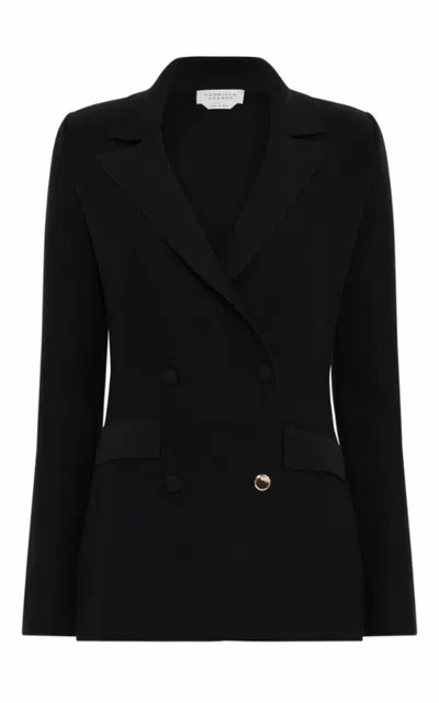 Gabriela Hearst Ceto Knit Blazer In Black Merino Wool Cashmere