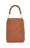 Gabriela Hearst Chain Tote Bag In Cognac Textured Leather In Cognac