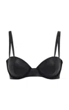 Gabriela Hearst Charise Wool-cashmere Triangle Bra In Black