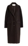 Gabriela Hearst Charles Coat In Chocolate Recycled Cashmere Boucle In Chocolate
