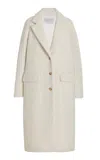 Gabriela Hearst Charles Coat In Ivory Recycled Cashmere Boucle In Ivory