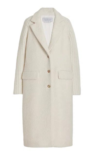 Gabriela Hearst Charles Coat In Ivory Recycled Cashmere Boucle