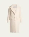 Gabriela Hearst Charles Fisherman-sleeves Single-breasted Boucle Coat In Neutral