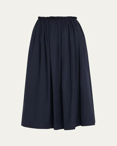 GABRIELA HEARST CHIARA GATHERED MIDI SKIRT