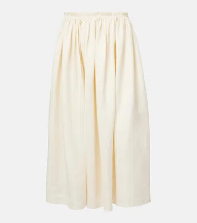 Gabriela Hearst Chiara Linen Midi Skirt