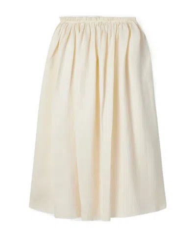 Gabriela Hearst Chiara Linen Midi Skirt In Neutral
