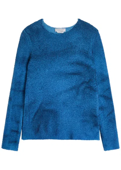 Gabriela Hearst Chivall Faded Cashmere Jumper In Blue