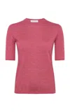 Gabriela Hearst Chryse Cashmere-silk Top In Pink