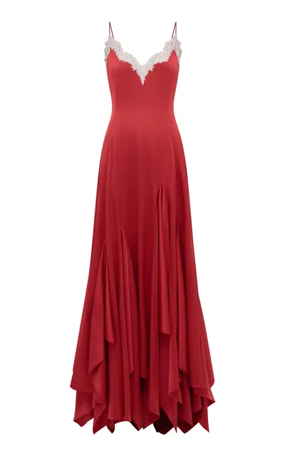 Gabriela Hearst Cinto Silk Maxi Dress In Red