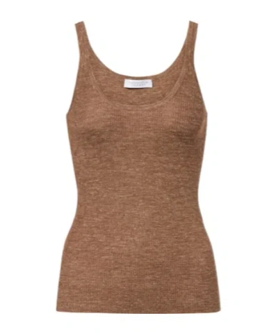 Gabriela Hearst Cinxia Cashmere Blend Vest In Brown