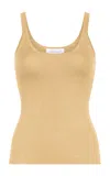 Gabriela Hearst Cinxia Cashmere-silk Tank Top In Yellow