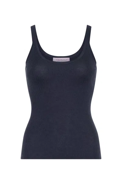 Gabriela Hearst Cinxia Knit Tank Top In Denim Cashmere Silk In Blue