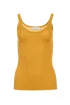 Gabriela Hearst Cinxia Knit Tank Top In Golden Birch Cashmere Silk With Hemp In Yellow