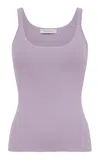 Gabriela Hearst Cinxia Wool-silk Tank Top In Purple