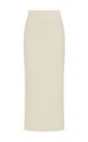 Gabriela Hearst Circe Knit Maxi Skirt In Ivory Merino Wool Cashmere In Ivory