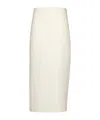 Gabriela Hearst Robbia Wool Pencil Skirt In White