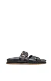Gabriela Hearst Circe Leather Slides In Black