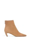 Gabriela Hearst Clayton Ankle Boot In Dark Camel Suede In Dark Camel
